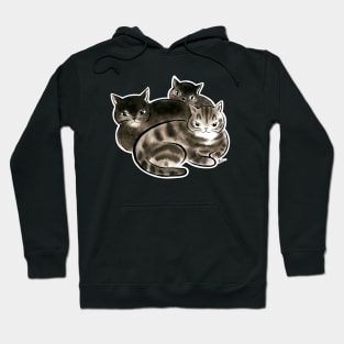 Black cats family Hoodie